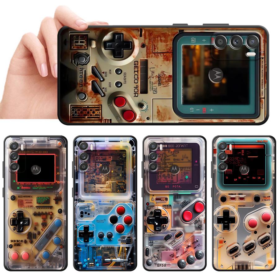 Retro Gaming Logo - レトロゲームコンソールケース Moto Edge 40Pro 30Neo G60