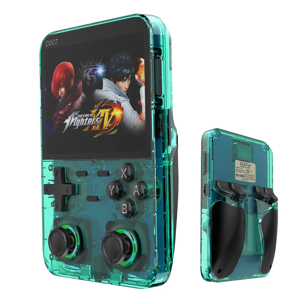 Retro Gaming Devices - D007 ポータブルビデオゲームコンソール 3.5 インチ IPS スクリーンハンドヘルドゲームプレーヤーオープンソースシステム
