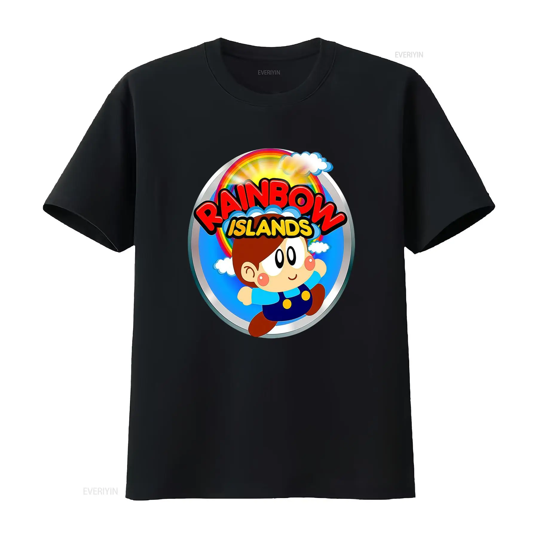 Retro Gaming Event - レインボー諸島ビデオゲーム T シャツ レトロ アーケード ロゴ