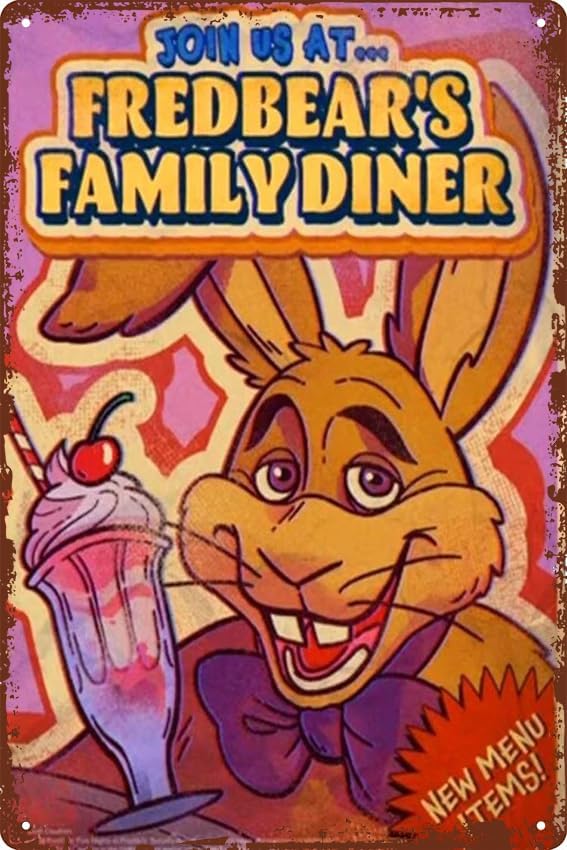 Retro Gaming Pictures - fnaf-fredbears ファミリーダイナー ピザ 2 ポスター レトロ