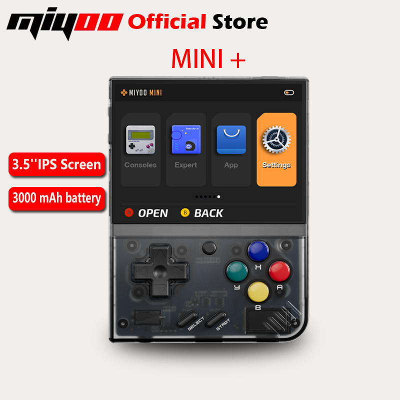 Retro Gaming Linux - MIYOO ミニプラスポータブルレトロハンドヘルドゲームコンソール 3.5 インチ IPS HD
