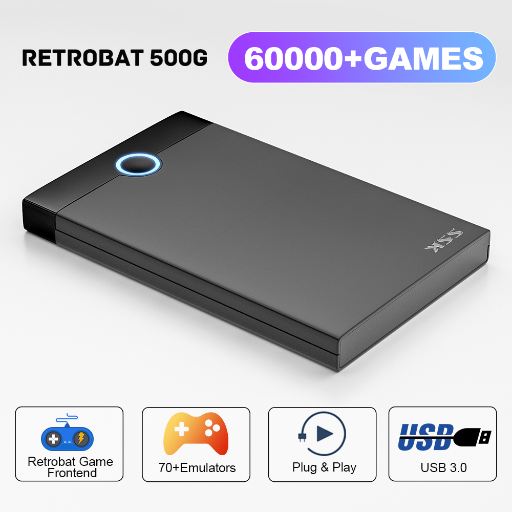 Retro Gaming Devices - KINHANK スーパーコンソールX レトロバット ゲームHDD 500GB 70エミュレーター搭載