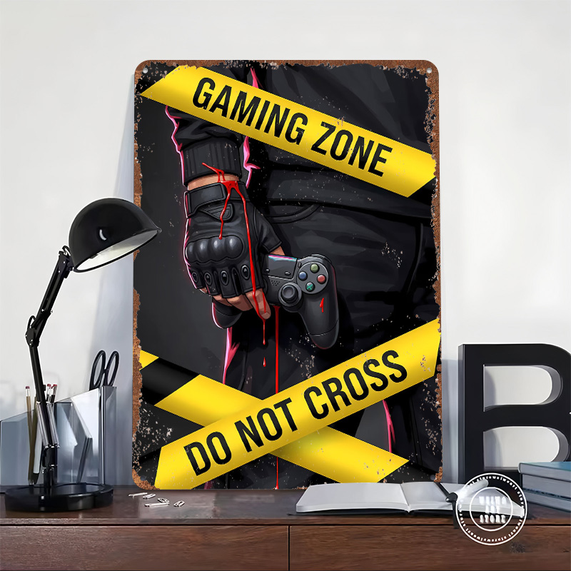 ゲーミングゾーン「Do Not Cross」ポスター、カスタ - Retro Gaming Zone のレビューと価格