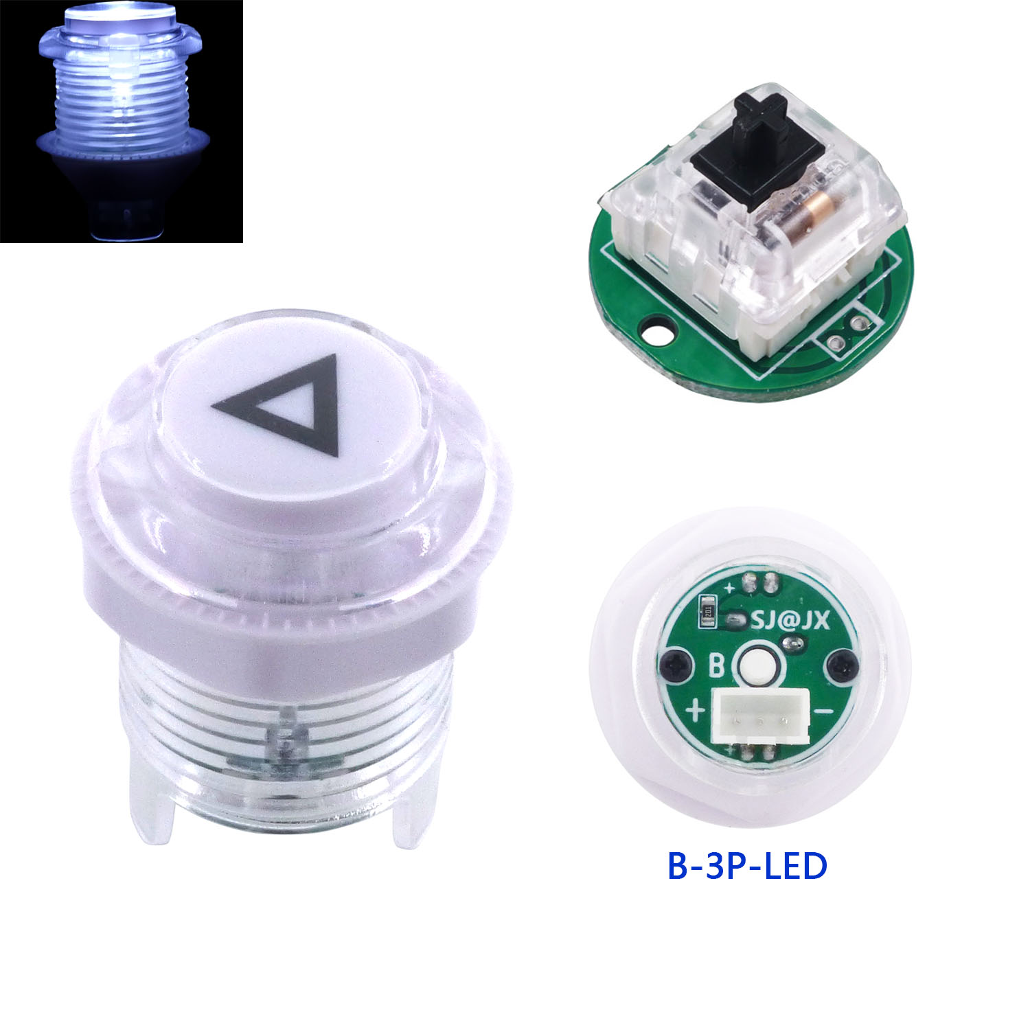 Sj @ jxアーケードボタンLEDキット、DIYコントロー - Arcade Button Kit のレビューと価格