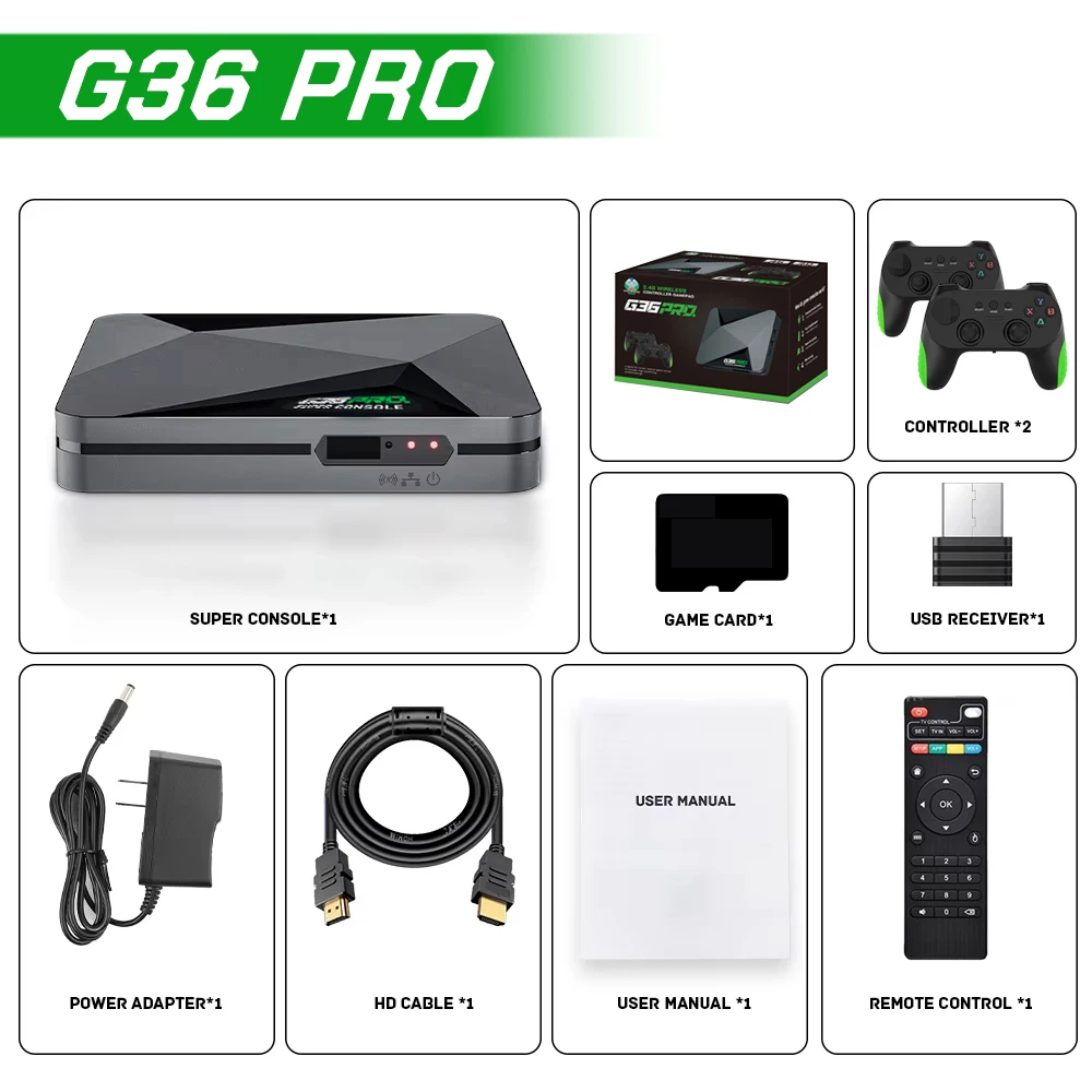 スーパーコンソールG36 Proレトロビデオゲームコンソール - Retro Gaming Devices のレビューと価格