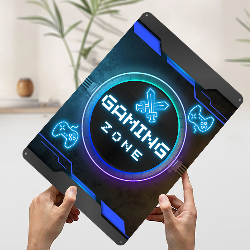 ゲーミングゾーン – ネオンゲーマールーム装飾ポスター カス - Retro Gaming Zone のレビューと価格
