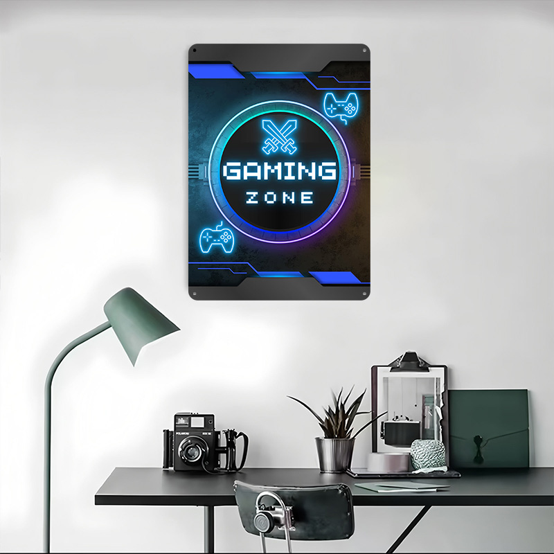 ゲーミングゾーン – ネオンゲーマールーム装飾ポスター カス - Retro Gaming Zone のレビューと価格