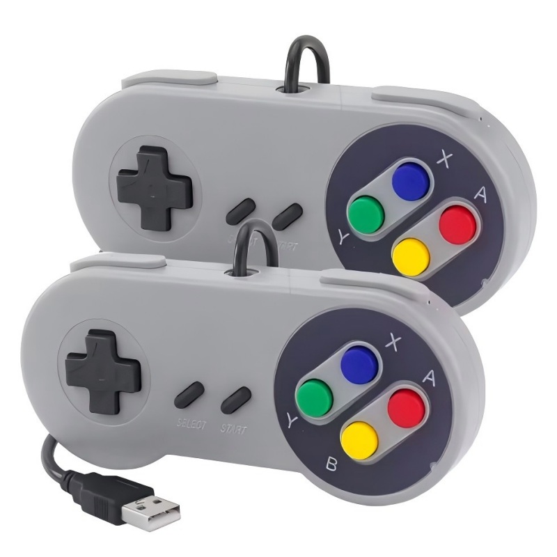 2 個の USB ゲームパッドレトロゲームジョイスティック有 - Retro Gaming Linux のレビューと価格