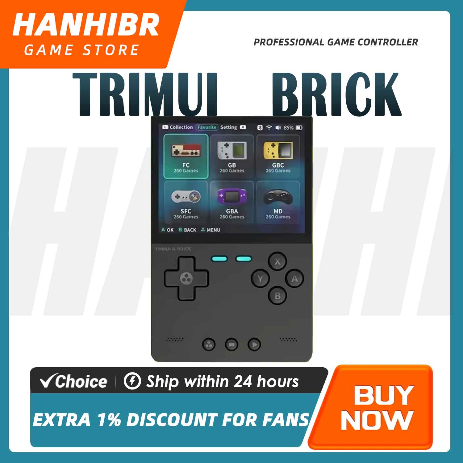 TRIMUI BRICK CNCメタルレトロハンドヘルドコン - Retro Gaming Linux のレビューと価格