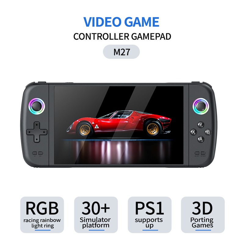 M27ポータブルポケットレトロハンドヘルドゲーム機、7.0イ - Retro Gaming Linux のレビューと価格