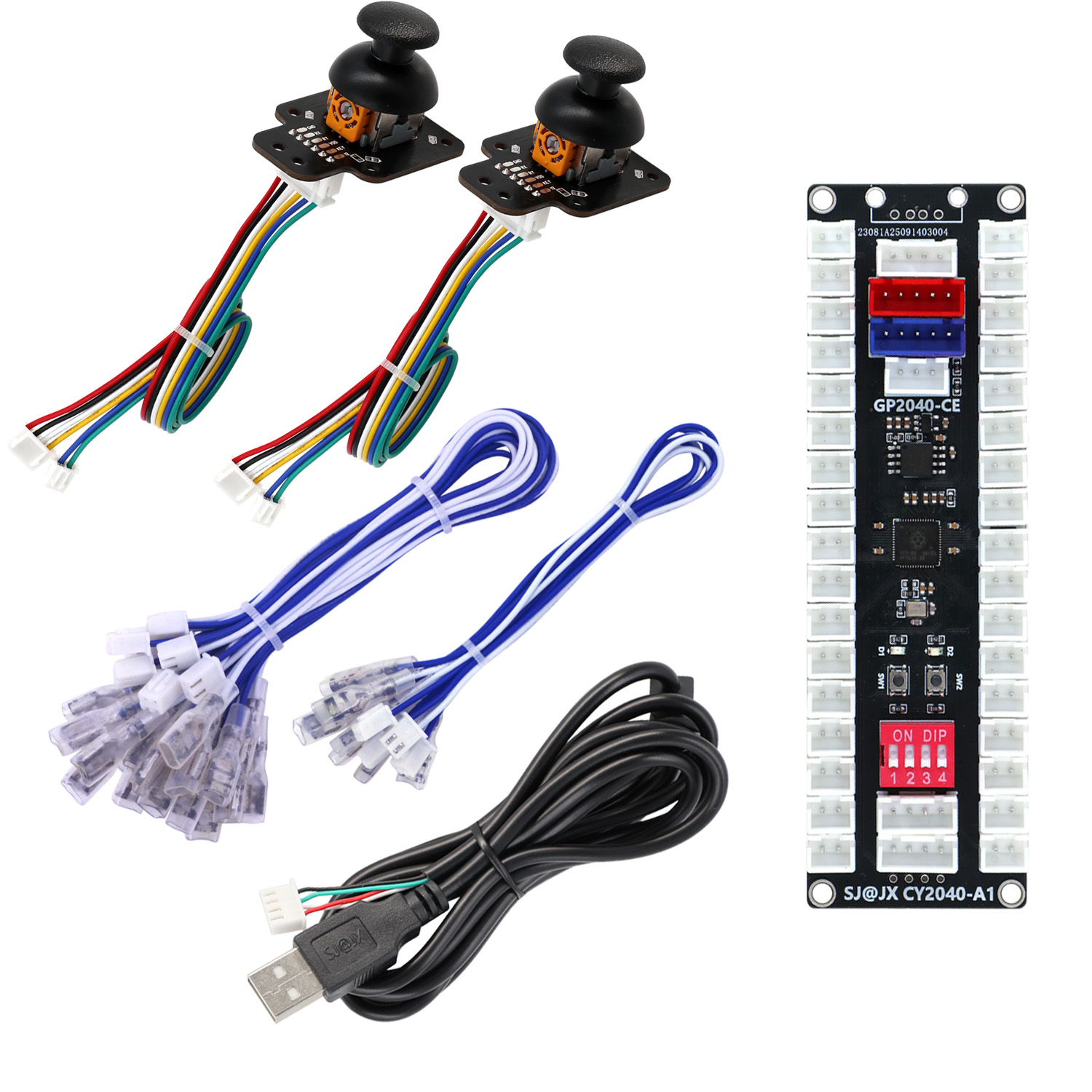 SJ@JX アーケードコントローラージョイスティックボタンキ - Arcade Button Kit のレビューと価格