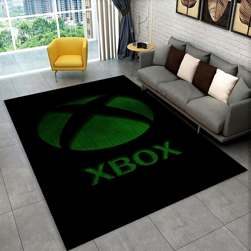 レトロXboxゲーミングゲーマーロゴカーペットラグ、寝室、リ - Retro Gaming Logo のレビューと価格