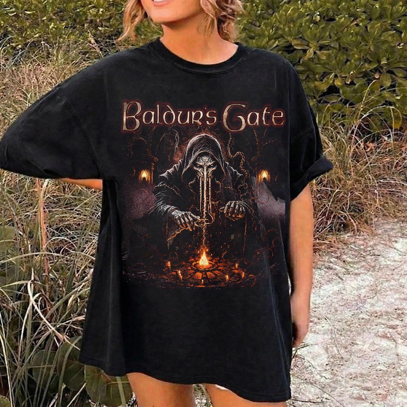 ヴィンテージ 90年代 バルドゥーズ ゲート 3 Tシャツ、 - Retro Gaming Shirt のレビューと価格