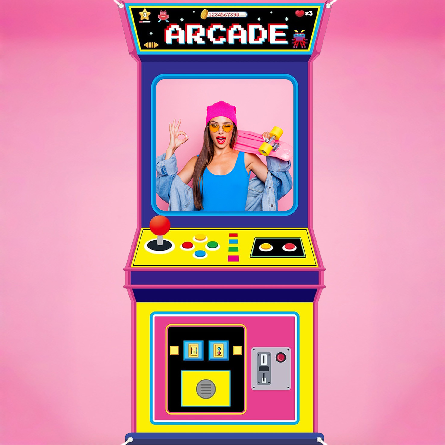 ファブリックアーケードゲーム写真背景レトロビデオゲーム装飾バ - Background Retro Gaming のレビューと価格