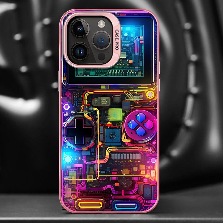 レトロゲームコンソールパターン電話ケース iPhone 16 - Retro Gaming Logo のレビューと価格