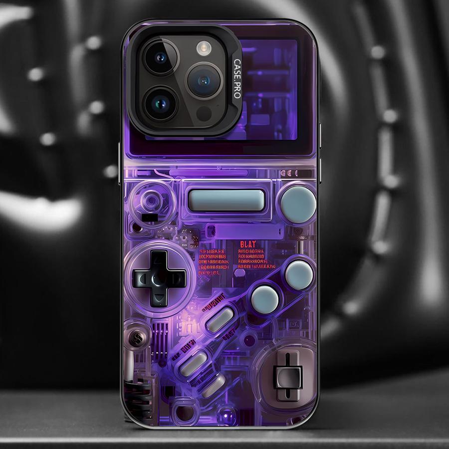 レトロゲームコンソールパターン電話ケース iPhone 16 - Retro Gaming Logo のレビューと価格