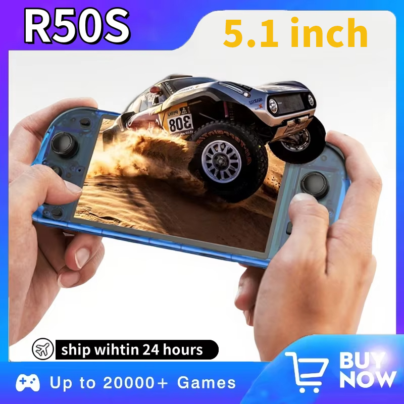 5.1インチ新型R50Sレトロ携帯型ビデオゲーム機 128G - Retro Gaming Linux のレビューと価格