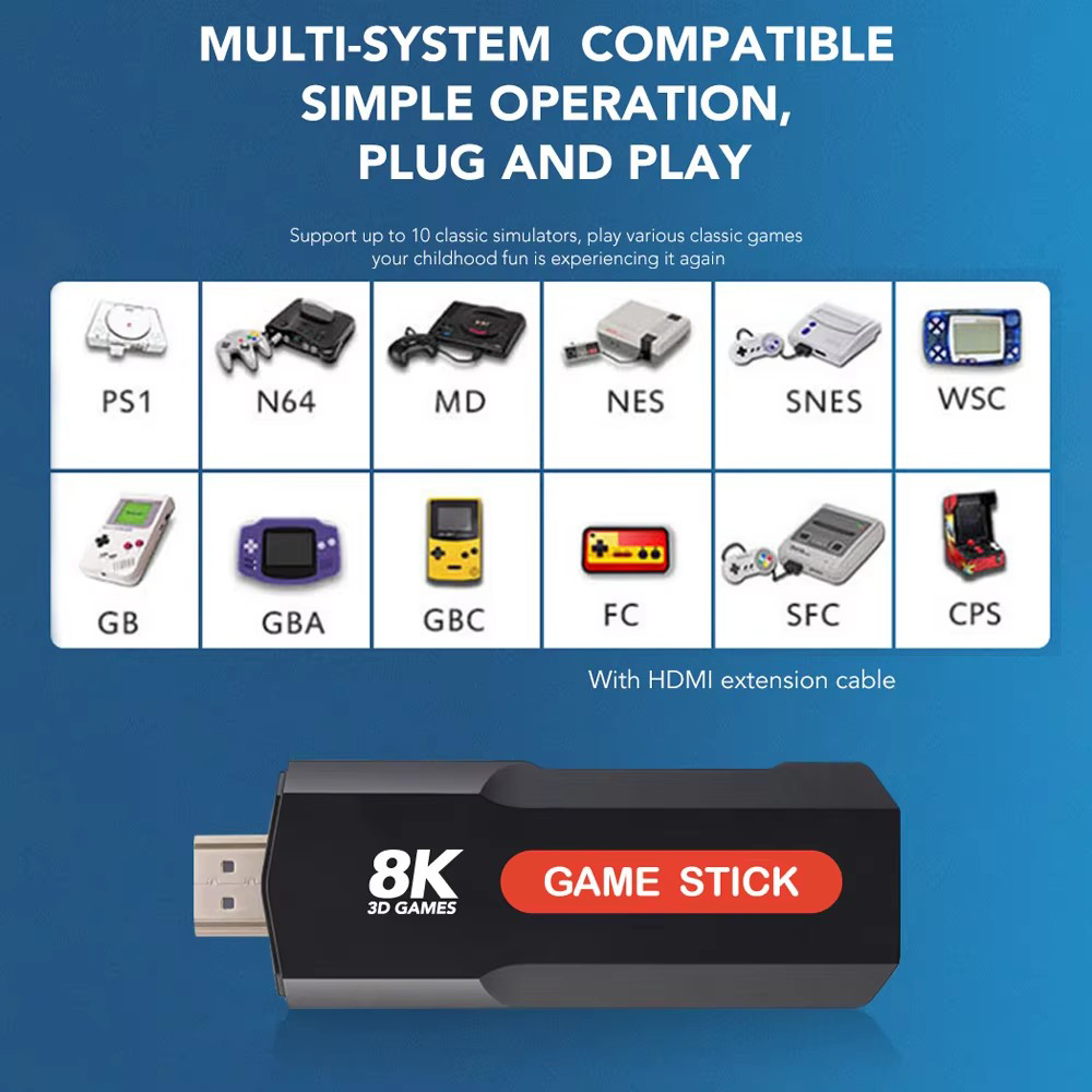 X2ゲームスティックHD 4K 8K 3Dコンソール デュア - Retro Gaming Tablet のレビューと価格