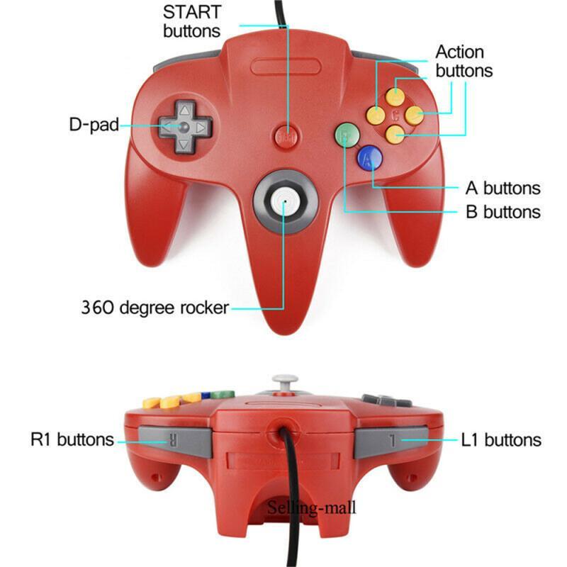 N64 コントローラクラシック USB 有線リモートゲームパ - Retro Gaming Tablet のレビューと価格