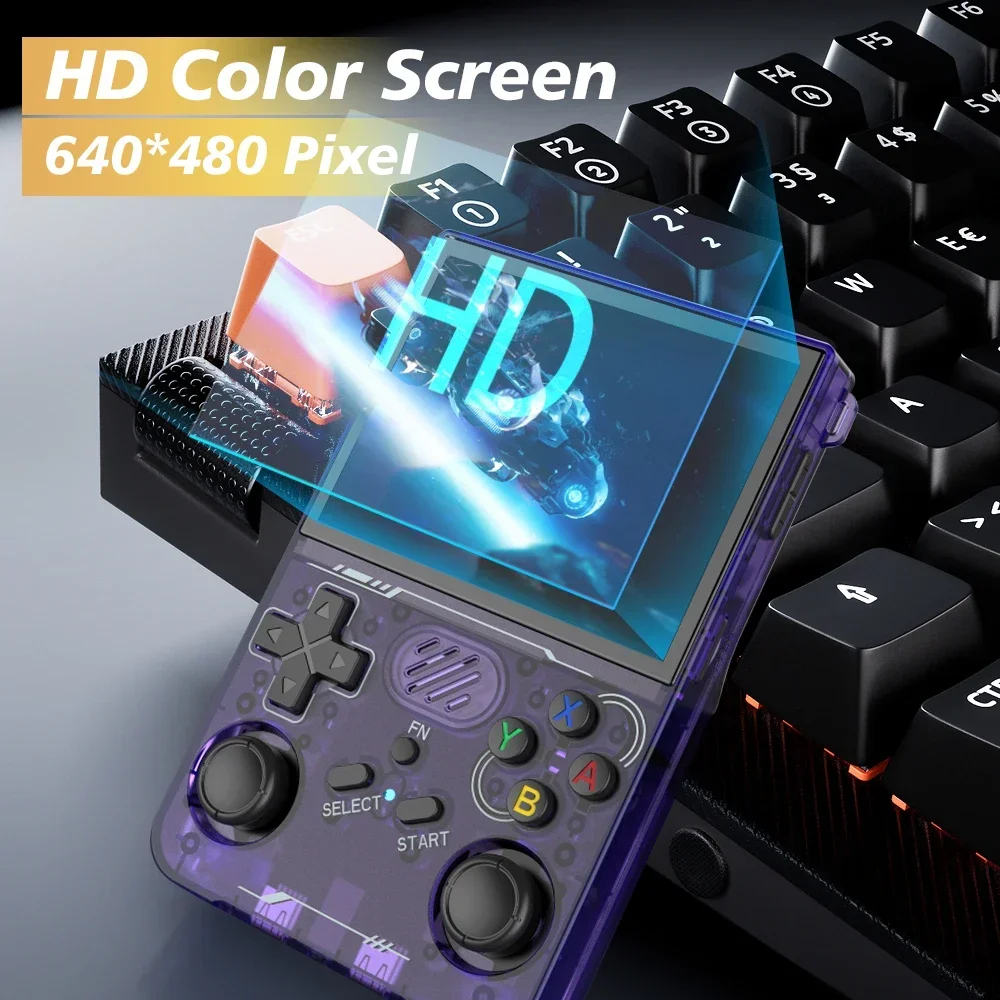 BOYHOM携帯型ゲーム機 ビデオゲーム 3.5インチIPS - Retro Gaming Linux のレビューと価格
